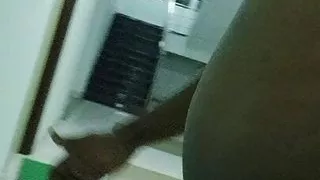 Indian exhibitionist twink stripped naked and naked in hostel corridor