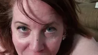 AuntJudys - 53yo Redhead Step-Aunt Brie sucks your cock (POV Experience)
