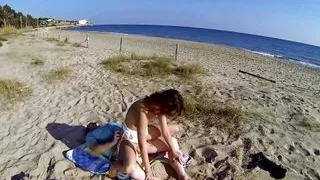 The skinny brunette enjoys sucking and fucking a big dick on