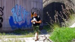 French girl shows off her jugs and sexy piercings to a big