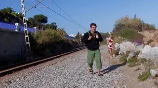 Finding nice shade at the beach made the blonde eager to try