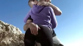 Being facefucked and smacked at the beach made the blonde