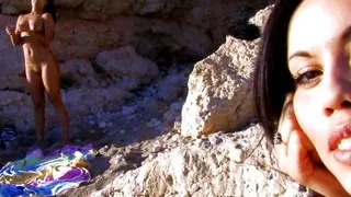 Spent his sunny day at the beach dicking down the divine