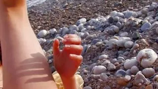 This kinky brunette loves beach anal sex especially when it