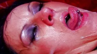 The guy was horny so he destroyed the brunettes asshole