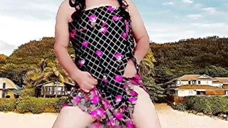 Heiße Blondine BBW Ladyboy Beute Großer Arsch Transe Weiß Sissy Shemale Model Crossdresser