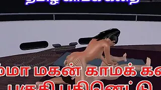 Ammavum makanum Tamil kama kathai animated cartoon video of a beautiful couples having oral sexual activities