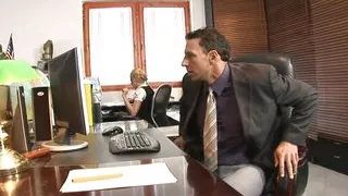 Dona Bell Is Always Horny Around The Boss, She Wants His Cock In Her Ass