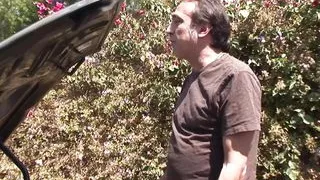 Short haired milf cheats on her hubby by getting gang banged