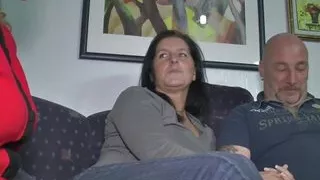 Two horny sluts spread their pussies to one cock - 4