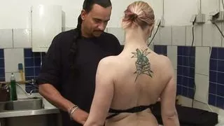 Fucked in the kitchen