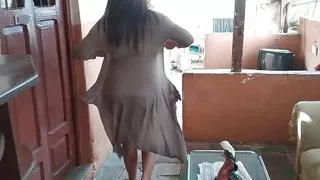 18 year old brunette big saggy tits from New York United States fucking her stepbrother's big dick