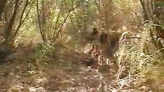 Lesbian Chloe enjoys action outdoors