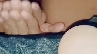 consoling herself with hot young ass doggy style