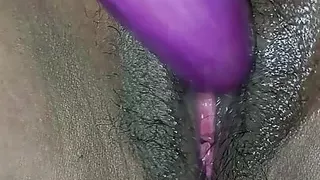 Desi Indian housewife playing herself with brinjal - series 1st