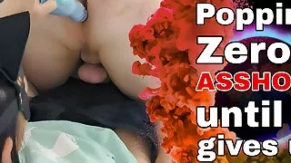 Popping my Slave's Asshole with Bigger Toys Dildos Butt Plugs BDSM Male Femdom FLR Miss Raven Training Zero Pegging FLR