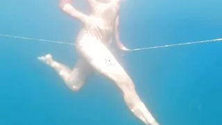 Erotic Underwater Nude Dancing