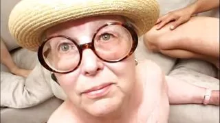 Granny fucked by two cocks!