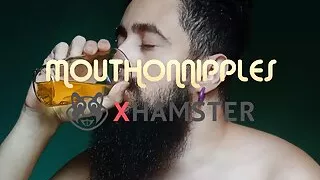 Drinking a full glass of piss