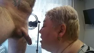 and again I suck this dick to cum