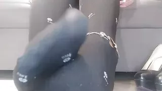 A beautiful woman relaxes - her husband is not at home (6)