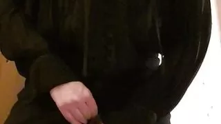 Julie goes for dinner in bondage dress