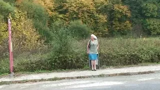 Guy picks up and doggy-fucks 60 years old blonde