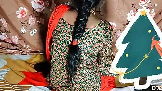Desi Indian bhabhi first time in salwar suit gets sucked from fat land