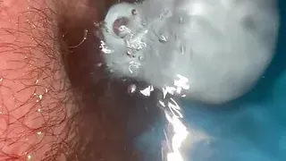 Toy in Bath Leads to Moaning Orgasm