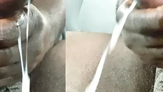 Black Cock Gay Guy Jerking Off & Cumming With Big Load In Public,  Daddy Busting A Nut, (Shooting A Load In Car)