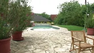 Brunette maid milf gets into an anal threesome with her boss