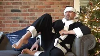 Fat Santa smelly ass worship and farting PREVIEW