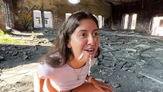 Caught a daring bitch at the old factory and fucked in the ass