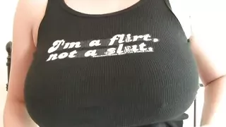 Teen with natural big boobs taking her clothes off slowly