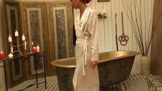 Under the lash   he spank her in bath after fucking