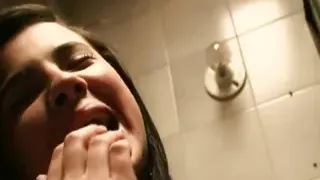 Tiny Tessa fingering her pussy solo