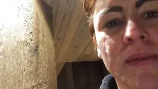 CUM WALK in hotel after 27 loads of cum