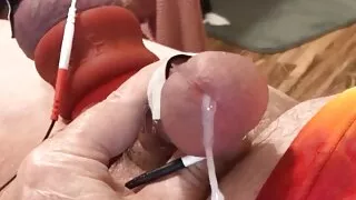 Ball stretchers, cropping and estim make a smooth combination. HFO