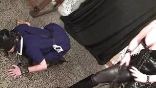 Mistress Megan spank her sub with marks