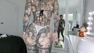 Micro Bikini And Lace G String Try On Haul Petite Goth Fitness GYM MILF Hentai Tatts Melody Radford