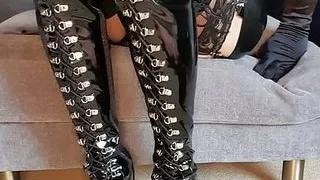 MIstress Jessica PVC Thigh high Boots