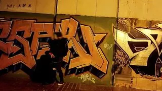 The obedient slut wife sucks dick in the underpass