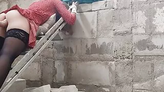 I entered a closed construction site and got caught by a security guard, for which he fisted me hard and fucked me