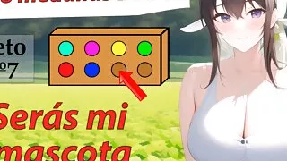 Spanish JOI hentai. Septima medalla BDSM. Es hora de ordenarte.