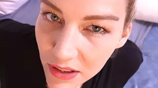 I talk dirty to him his juice from the balls