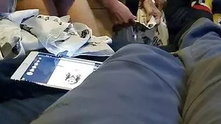 Sexy British bbw getting dressed after a bath