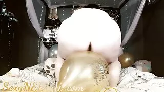 Sexy BBW Balloon Popping New Years - Full Remastered
