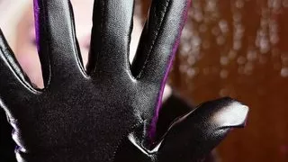 Compilation of ASMR: fetish model MILF Arya Grander GLOVES SOUNDING medical latex rubber gloves