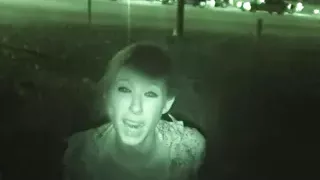 BrookeSkye with small tits Fingering Pussy Outdoor