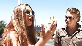 Hot Big Tits Curvy and Busty MILF cheats on Husband with Big Cock Handsome Guy when her Car Breaks Down for Huge Cumshot